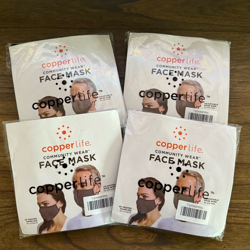 Copper Life Face Masks - Black, Slate Grey, Grey Camo. Adult Unisex